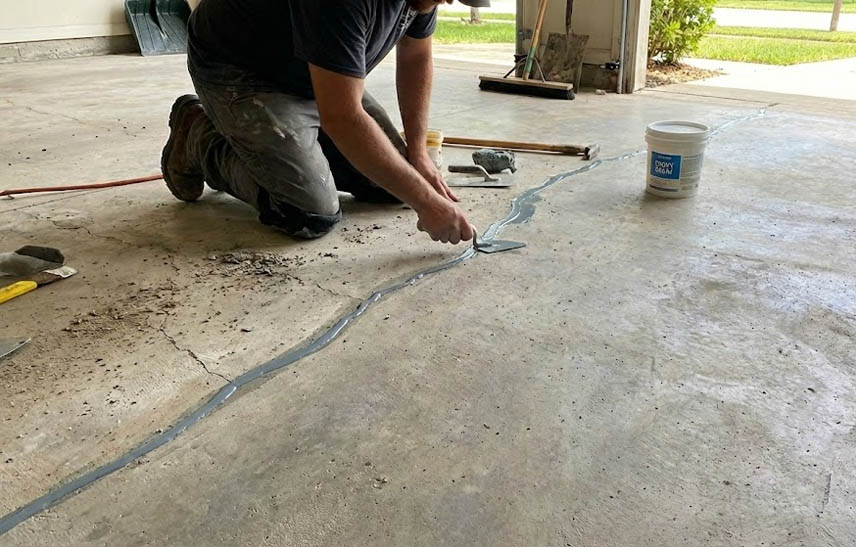 Epoxy crack patching