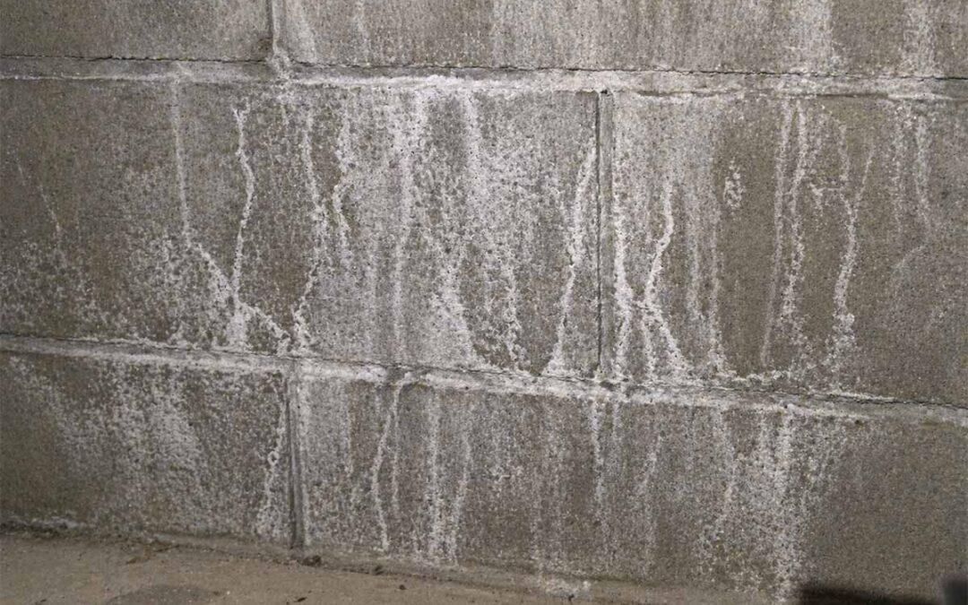 efflorescence in walls