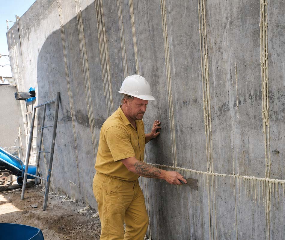 industrial-crack-injection Basement polyurethane injection
