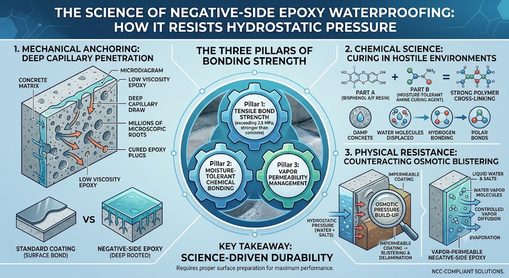 infographic for Negative waterproofing