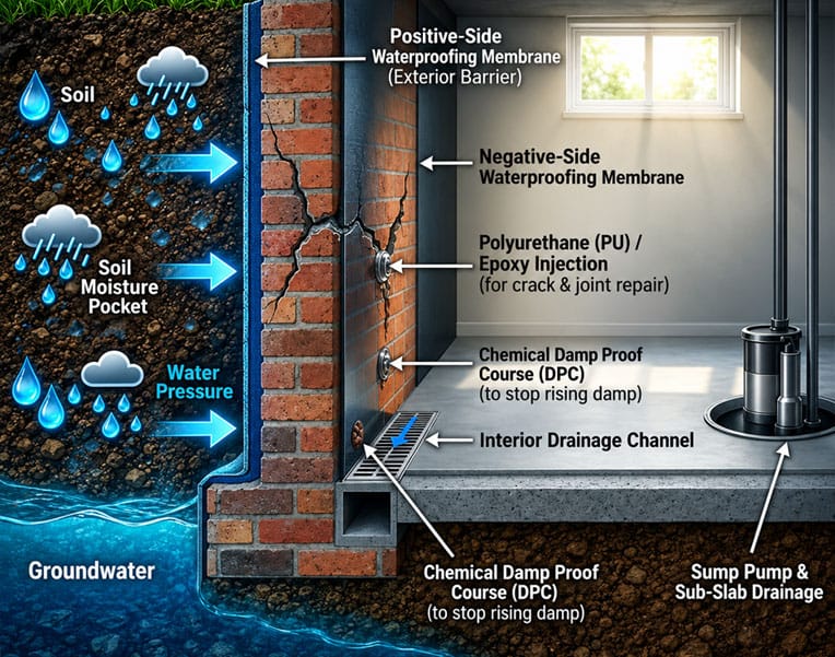 Brick Wall Waterproofing